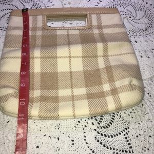 Cream and brown tote